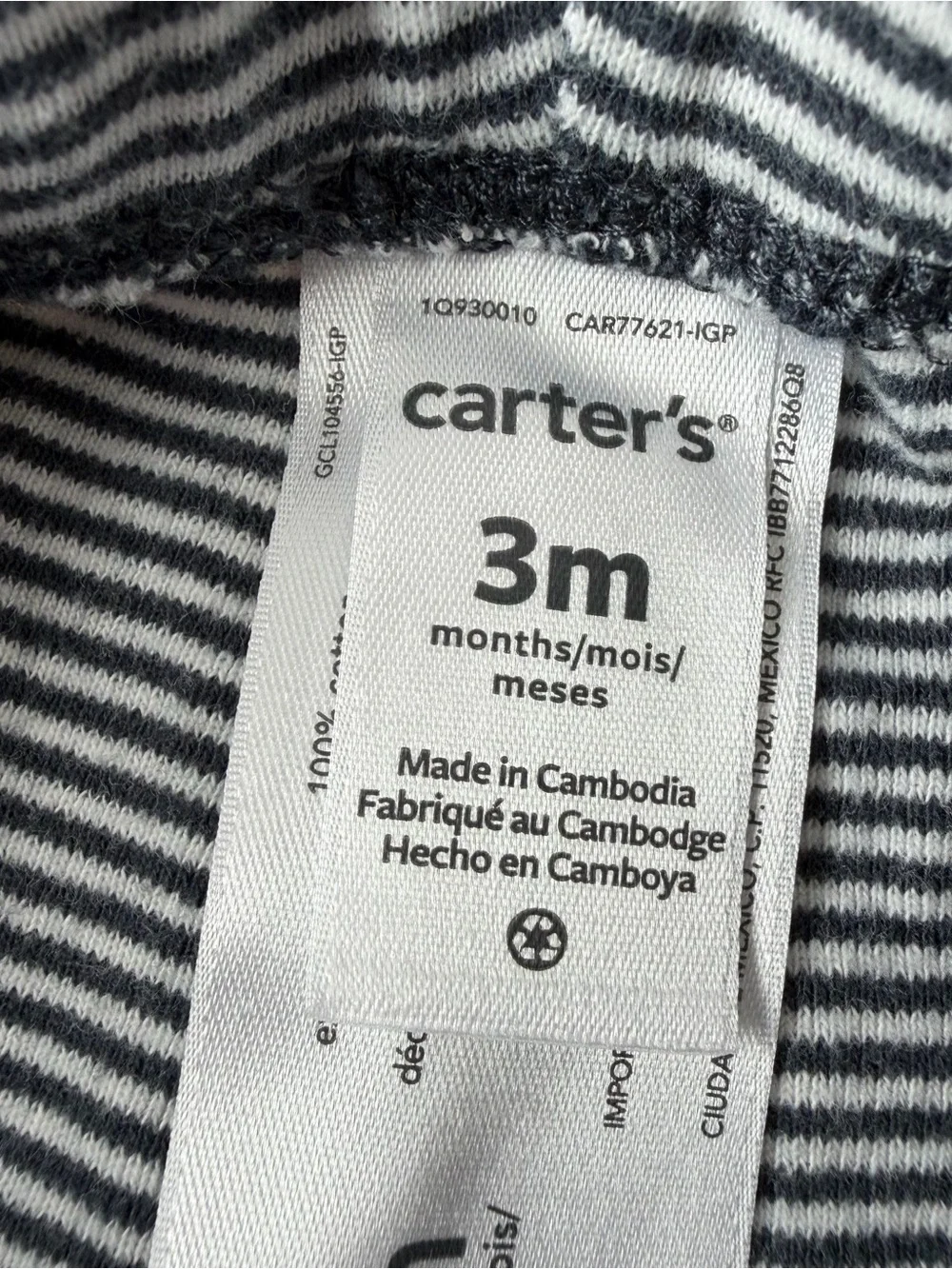 4 Pairs of Carters 3 Month Pants